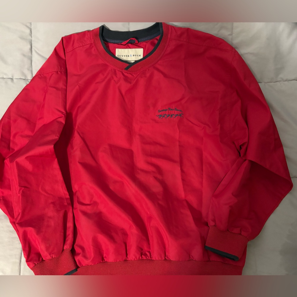 Saratoga Racecourse Cutter & Buck WeatherTec V Neck Pullover